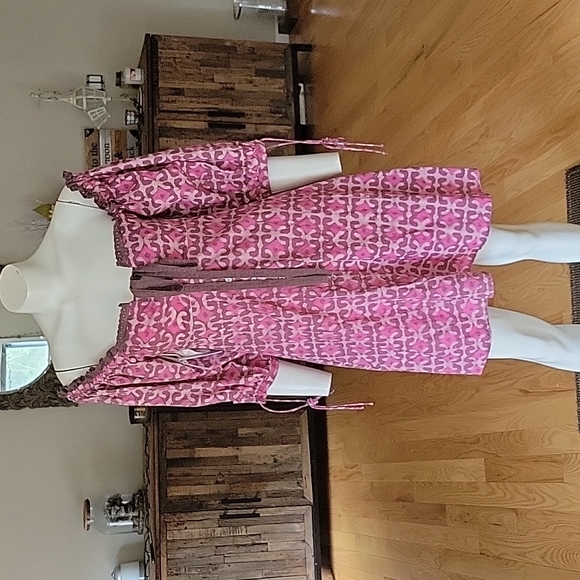 Free People × Kinga Csilla Waxed Ambrose Printed Lace Dress - Picture 4 of 16